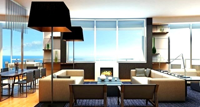 Luxury Penthouse Living Room Design