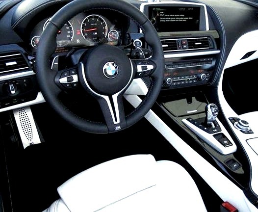 BMW m6 White Leather and black Interior