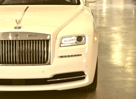 White Rolls Royce Grill